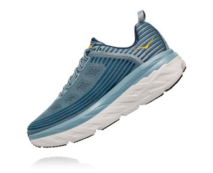 Hoka One One Koşu Ayakkabısı Erkek Mavi - Bondi 6 - EO8463075